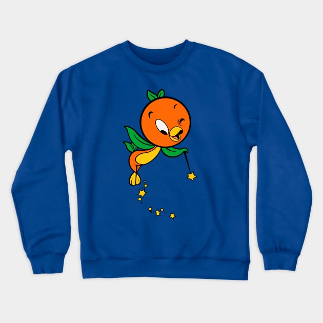 Retro Orange bird sunshine Crewneck Sweatshirt by EnglishGent